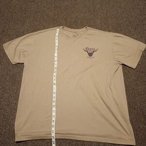 Rodeo Men's Tan Short-Sleeve Logo T-Shirt